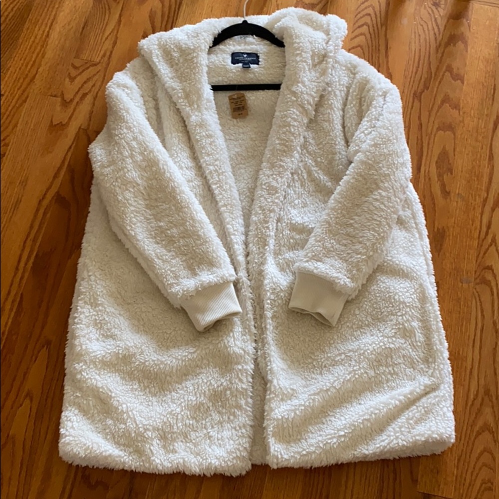 AE Fleece hooded jacket NWT